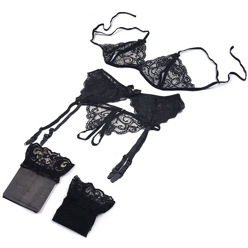 Sheer Mesh Bra - 1 Takım Kadın Dantel İç Giyim