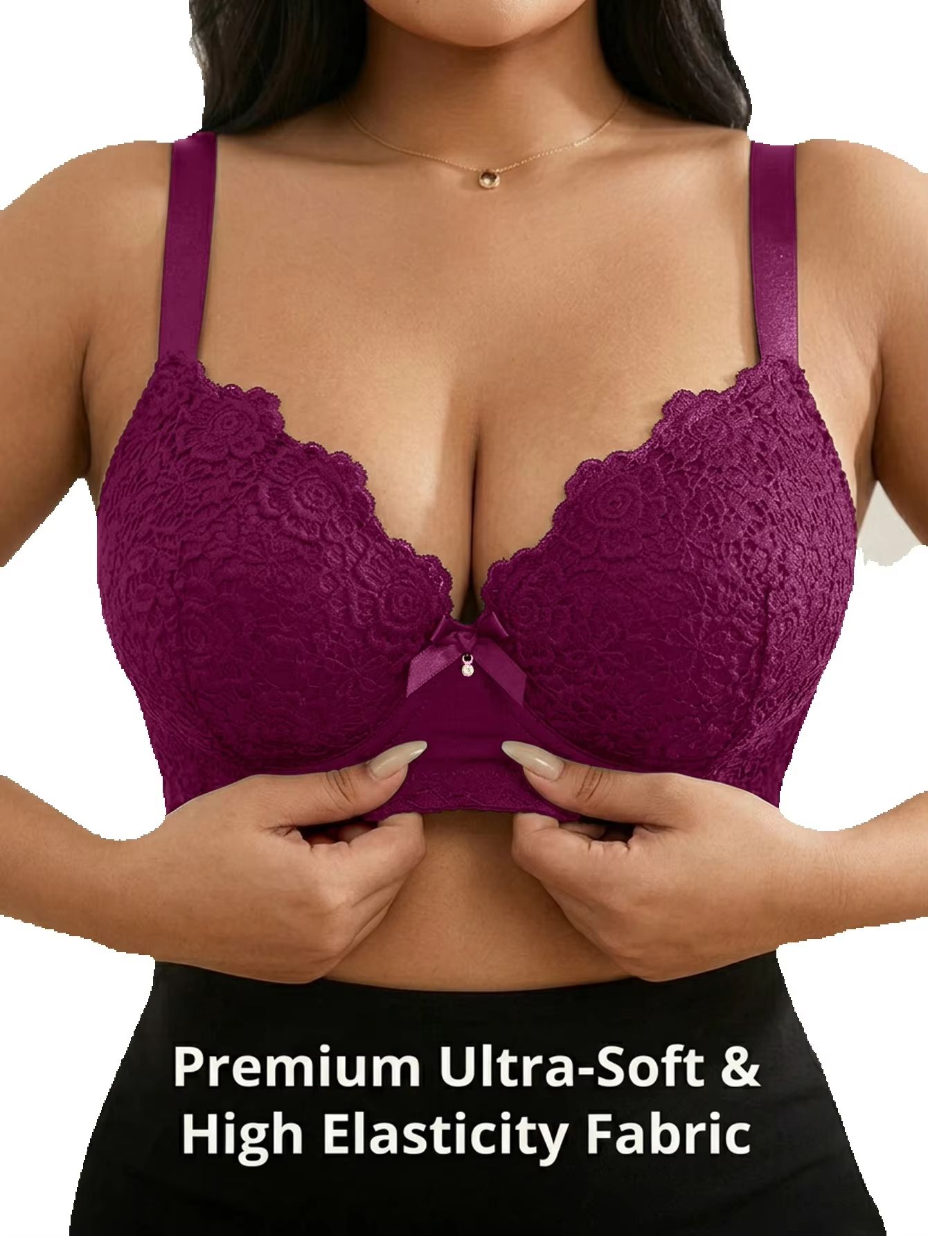 Kadın Büyük Beden Çiçek Desenl - Underwire Bra Padded incelemesi ve fiyatı